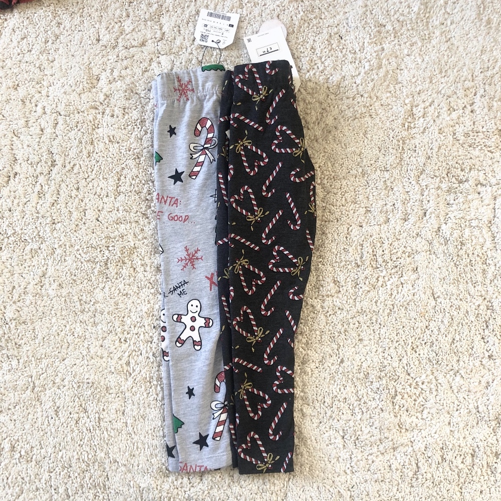 Zara Girls Christmas Legging bundle NWT